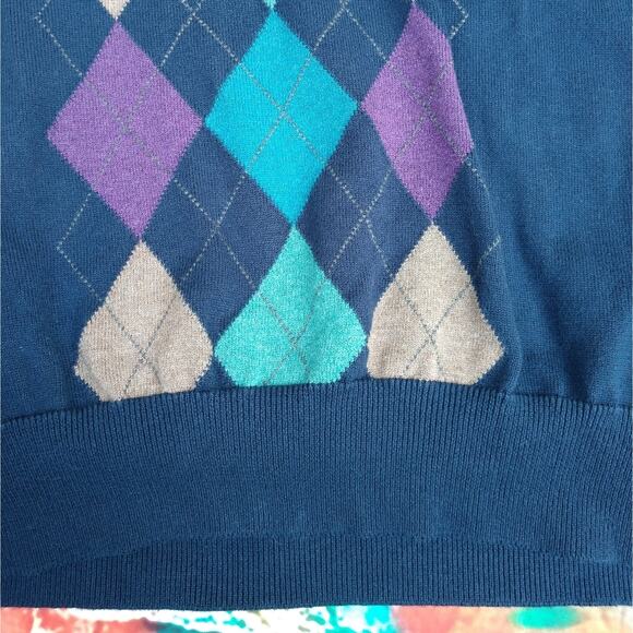 Jos. A Bank Executive Collection Argyle Sweater size XL - Picture 4 of 7